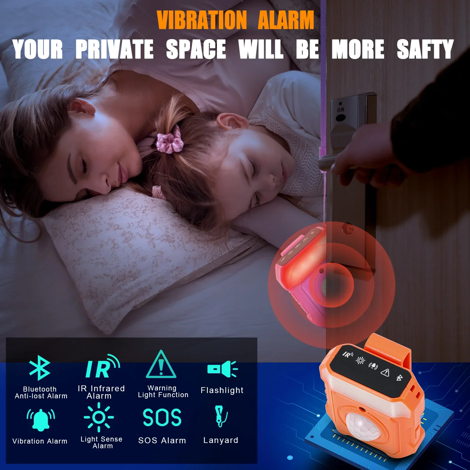 7-in-1 Multi-Functional Personal Alarm: Ultimate Safety for Dog Walks (Grey) - Image 9