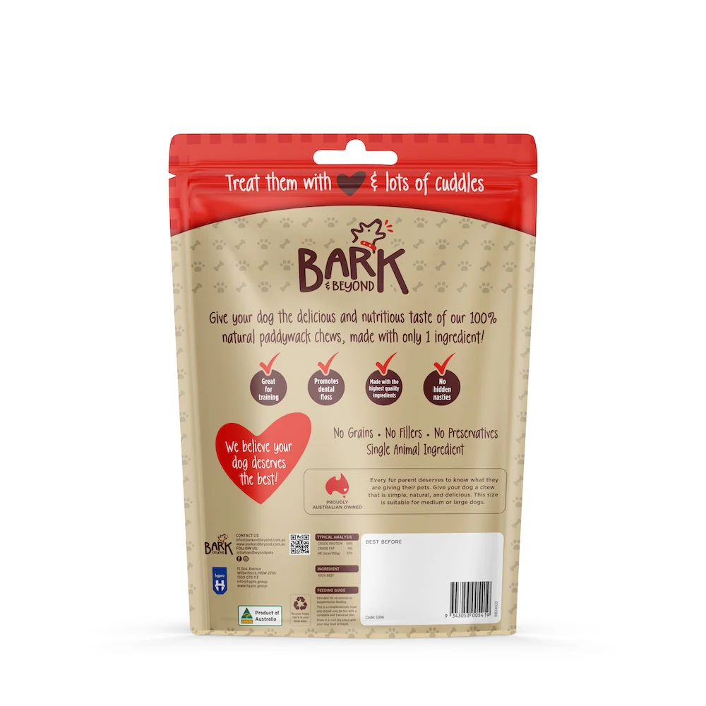Bark & Beyond Beef Paddywack 1kg - Image 3