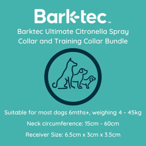 Barktec Ultimate Citronella Spray Collar and Training Collar Bundle - Image 5
