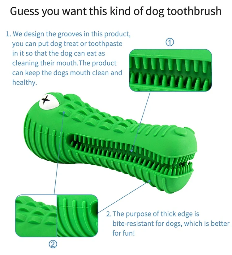 Tough & Squeaky Crocodile Dog Toy - Image 10