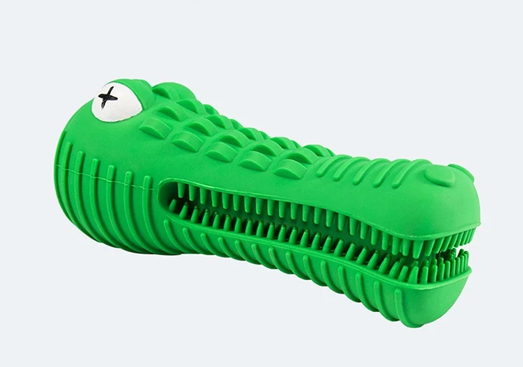Tough & Squeaky Crocodile Dog Toy - Image 11