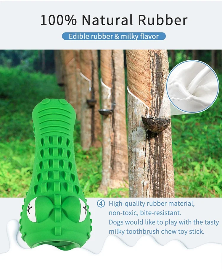 Tough & Squeaky Crocodile Dog Toy - Image 13