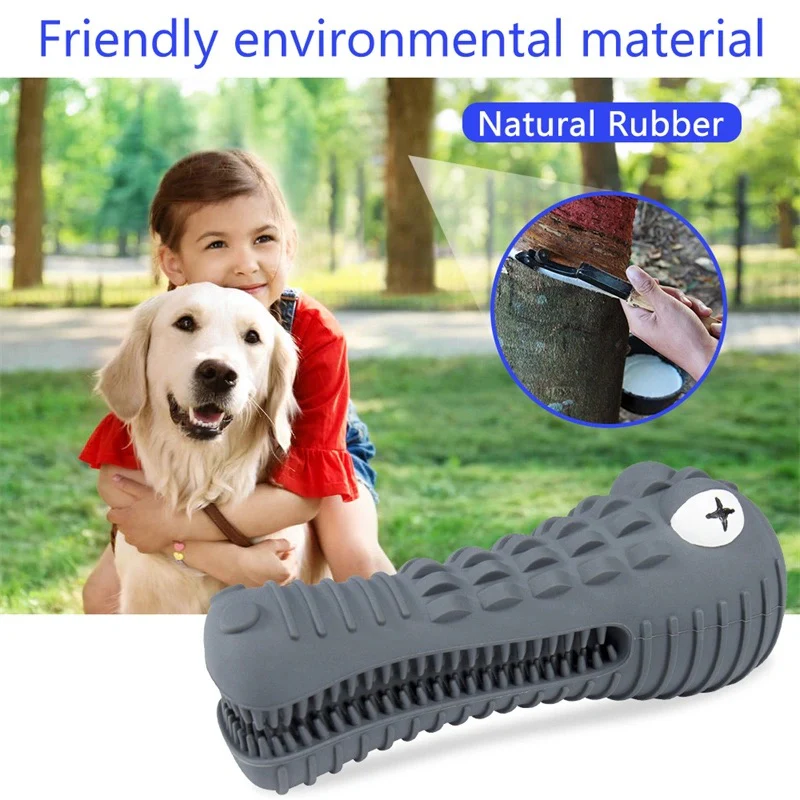 Tough & Squeaky Crocodile Dog Toy - Image 9