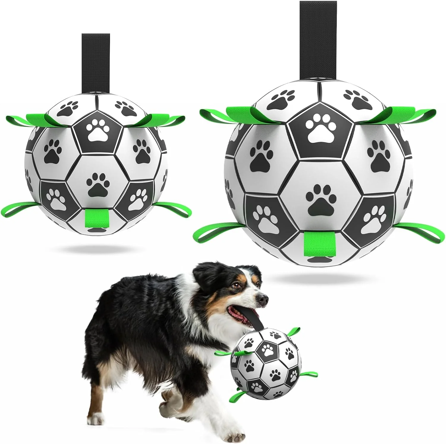 Interactive Dog Soccer Ball With Tabs - Large - Image 12