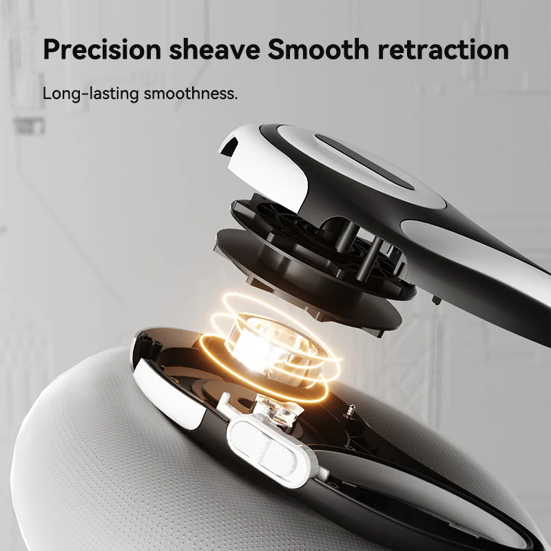 Gramophone Retractable Dog Leash With Light - Green - Image 3