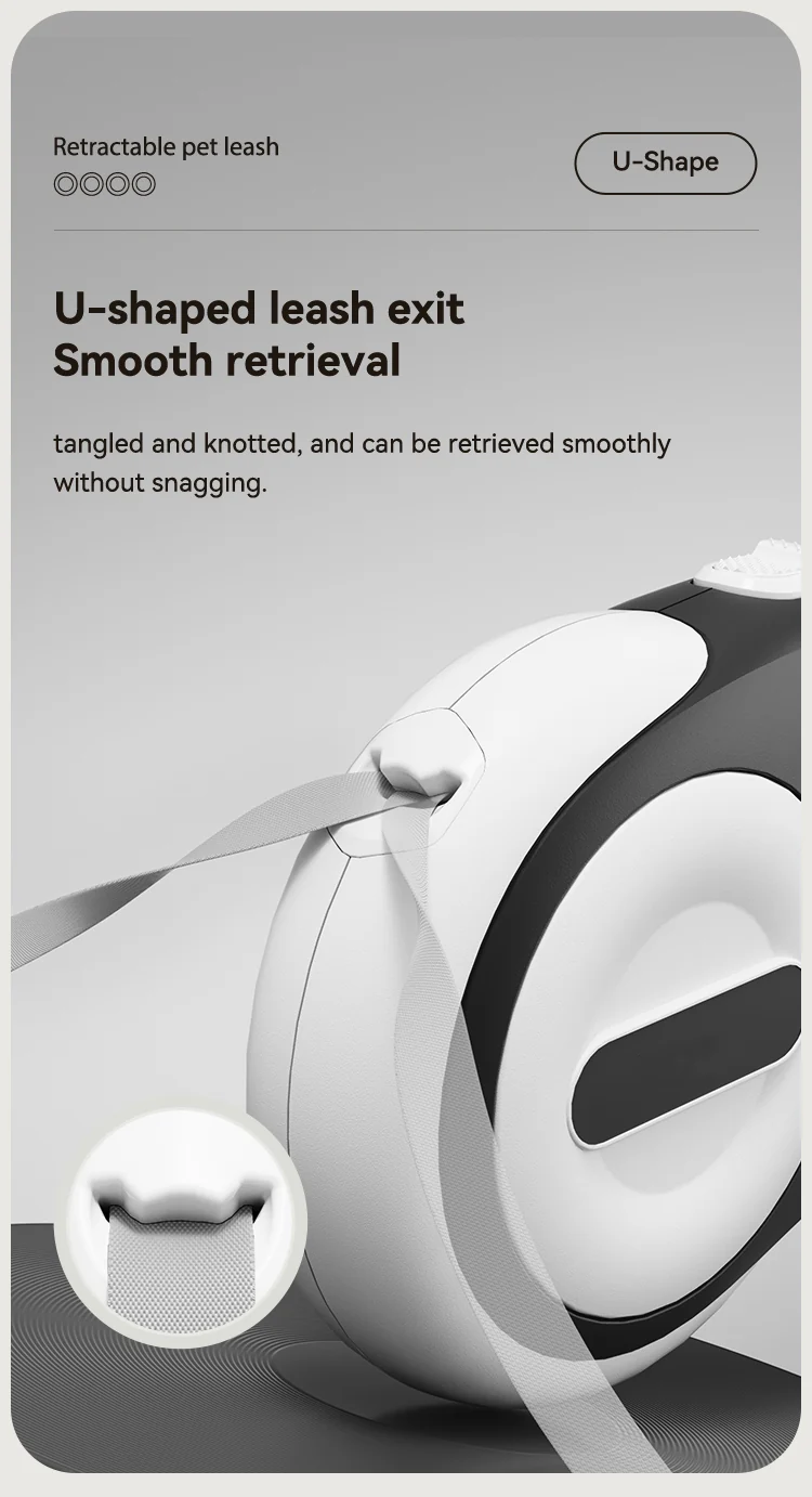 Gramophone Retractable Dog Leash With Light - Green - Image 9