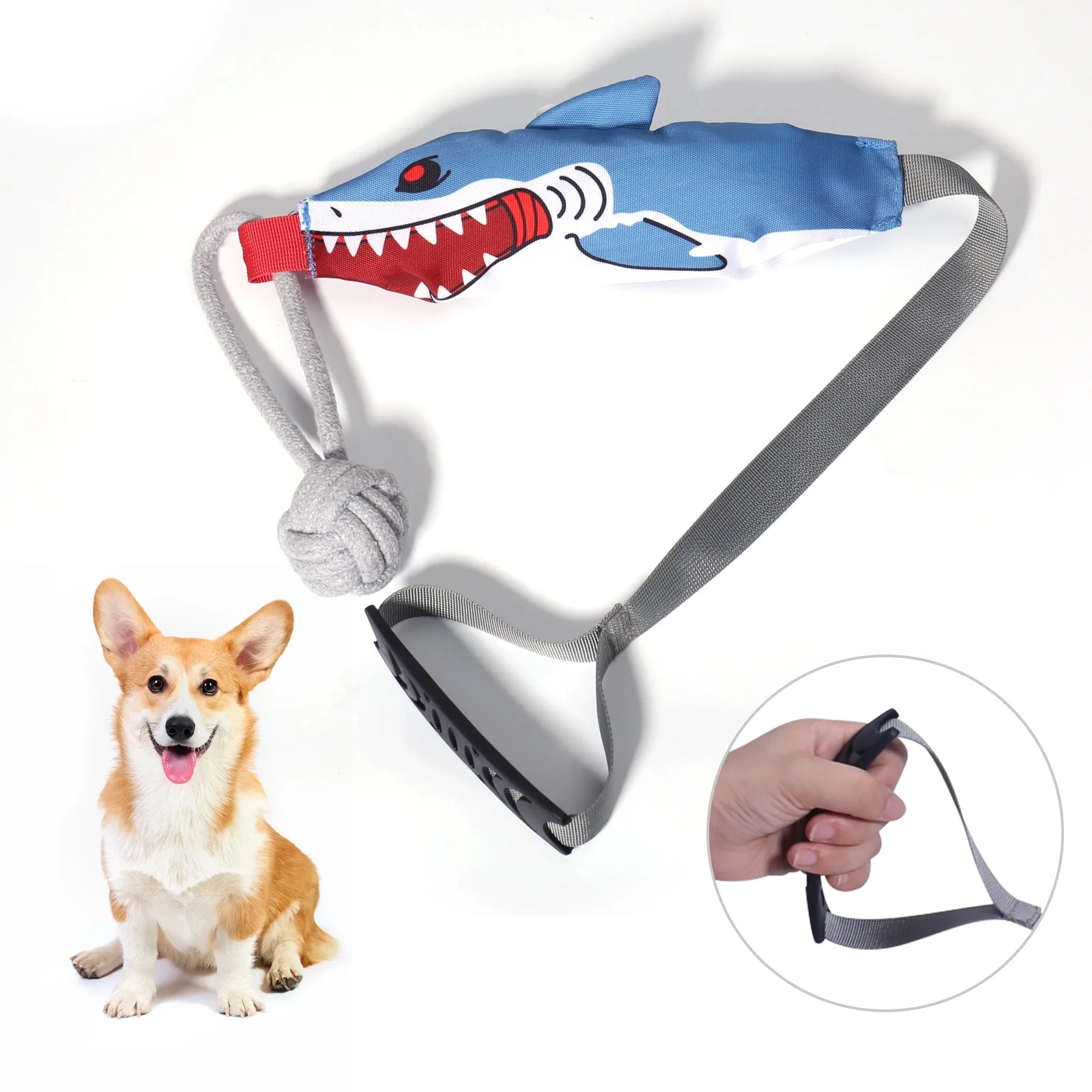 Interactive Tug-of-War Dog Toy with Squeaker - Image 4