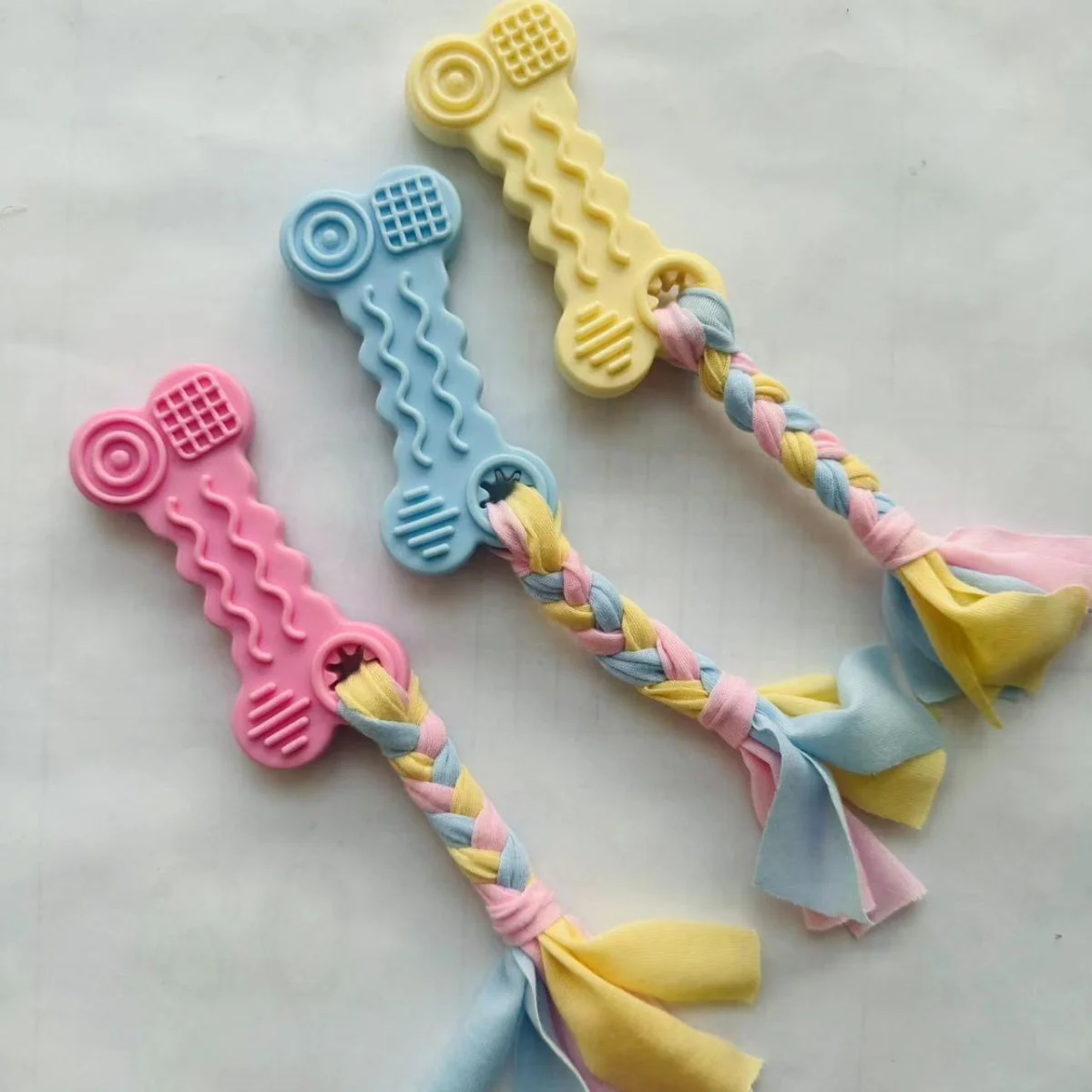 Puppy Chewable Bone Dog Toy with Rope - Image 6